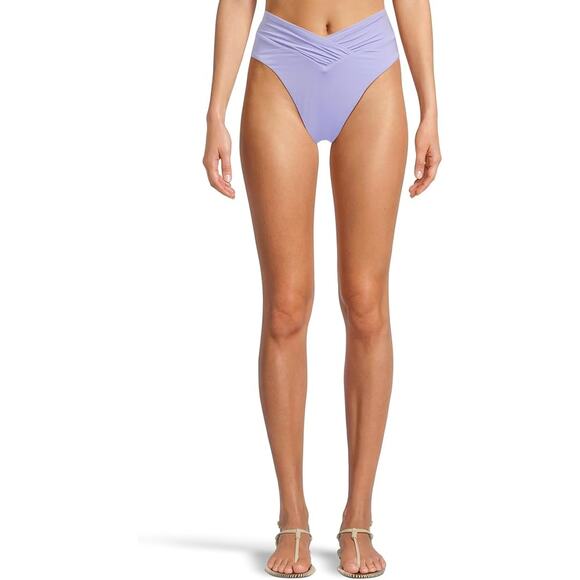 BECCA Other - NWT New Becca Womens Small High Waisted Shirred Cheeky Cut Bikini Bottoms